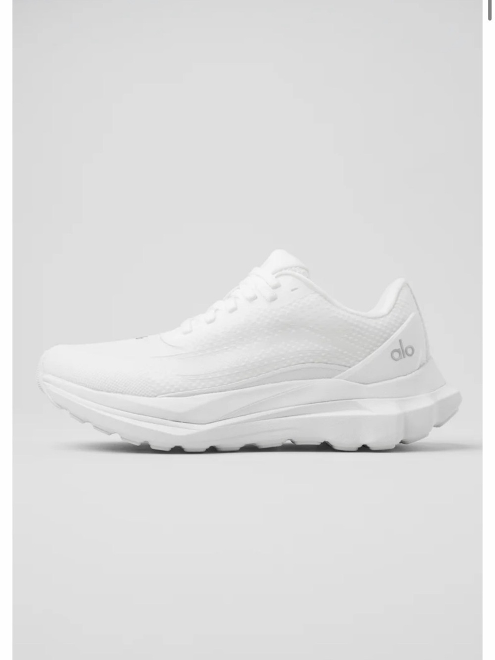 ALO Yoga Women's White Mesh Athletic Sneaker